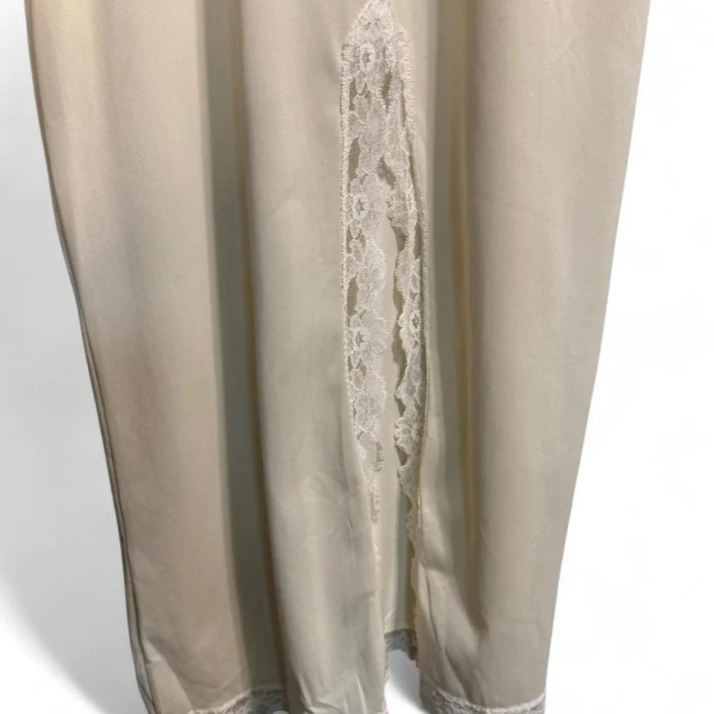 Vintage‎ Aristocraft Cream lace slip dress nightgown size small